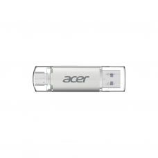 USB флеш накопичувач Acer 64GB UT300 USB-A/Type-C 3.2 Silver (BL.9BWWA.589)
