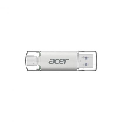 USB флеш накопичувач Acer 64GB UT300 USB-A/Type-C 3.2 Silver (BL.9BWWA.589)