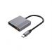 Концентратор Cablexpert USB-C 3-in-1 1xHDMI + 1xUSB 3.2 + 1xUSB-C PD 90W 10Gbps 4K60Hz (A-CM-COMBO3-05)