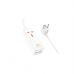 Сетевой фильтр питания HOCO AC10A, 1 роз, 2 USB, 2 USB-C, 65W, 1,5м, White (HOCO AC10A/W)
