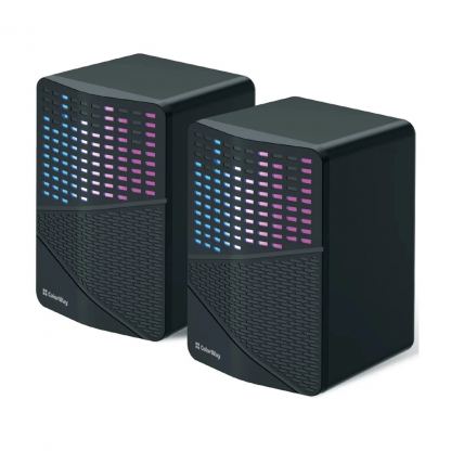 Акустическая система ColorWay SoundWave 2.0 RGB USB Black (CW-SPU06BK)