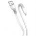 Дата кабель USB 2.0 AM to Lightning 1.0m 3A liquid silicone white ColorWay (CW-CBUL093-WT)