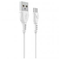 Дата кабель USB 2.0 AM to Micro 5P 1.0m PVC white Wibrand (WI.DC/BO1W-UM)