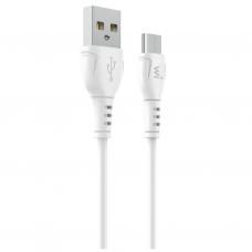 Дата кабель USB 2.0 AM to Micro 5P 1.0m PVC white Wibrand (WI.DC/BO1W-UM)