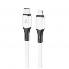 Дата кабель USB-C to Lightning 1.0m PD silicone white Wibrand (WI.DC/MA1W-CL)