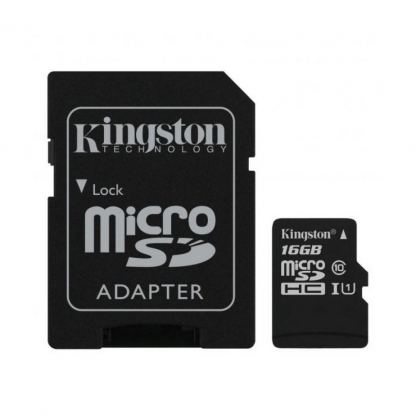 Карта пам'яті Kingston 16GB microSDHC Class 10 Canvas Select Plus 100R A1 (SDCS2/16GB)