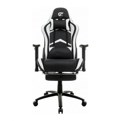 Кресло игровое GT Racer X-2534-F Black/White