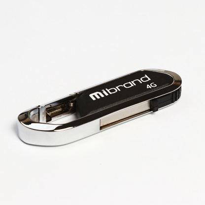 USB флеш накопичувач Mibrand 4GB Aligator Grey USB 2.0 (MI2.0/AL4U7G)