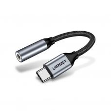 Переходник USB-C to 3.5mm F 0.10m AV142 (Gray) Ugreen (30632)