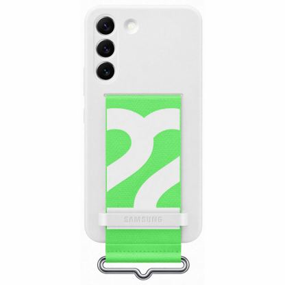 Чехол для мобильного телефона Samsung Silicone with Strap Cover Galaxy S22 White (EF-GS901TWEGRU)