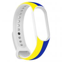 Ремінець до фітнес браслета Armorstandart для Xiaomi Mi Band 7/6/5 New Style Blue - Yellow (ARM61907)