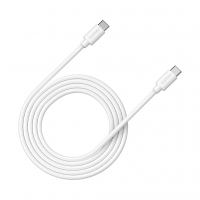 Дата кабель USB-C to USB-C 2.0m 100W 20V/ 5A white Canyon (CNS-USBC12W)