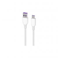 Дата кабель USB 2.0 AM to Type-C 1.0m Glow white 2E (2E-CCAC-WH)