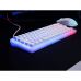 Клавиатура Xtrfy K5 68 keys Kailh Red Hot-swap RGB UA White (K5-RGB-CPT-TPWHITE-R-UKR)