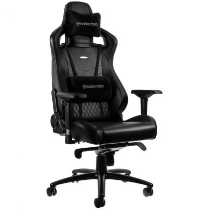 Кресло игровое Noblechairs Epic Series Real Leather Black (NBL-RL-BLA-001)