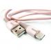 Дата кабель USB 2.0 AM to Type-C 1.0m pink Dengos (PLS-TC-IND-SOFT-ROSE)