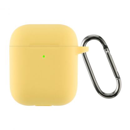 Чохол для навушників Armorstandart Ultrathin Silicone Case With Hook для Apple AirPods 2 Yellow (ARM59696)