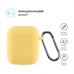 Чехол для наушников Armorstandart Ultrathin Silicone Case With Hook для Apple AirPods 2 Yellow (ARM59696)