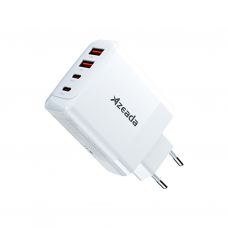 Зарядное устройство Proda AZEADA Seagulls AZ-19 GaN5 65W USB-A (QC4.0) USB-C (PD3.0) white (AZ-19-WH)