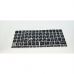 Наклейка на клавиатуру BestKey непрозрачная чорная, 76, белый (BKU13WHI/015)