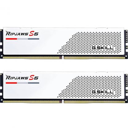 Модуль пам'яті для комп'ютера DDR5 32GB (2x16GB) 5600 MHz Ripjaws S5 Matte White G.Skill (F5-5600J3036D16GX2-RS5W)