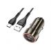 Зарядное устройство HOCO Z46A USB-A/Type-C Metal Gray (6931474770370)