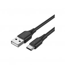 Дата кабель USB 2.0 AM to USB-C 3.0m 3.0A (18W) PVC black VENTION (CTHBI)