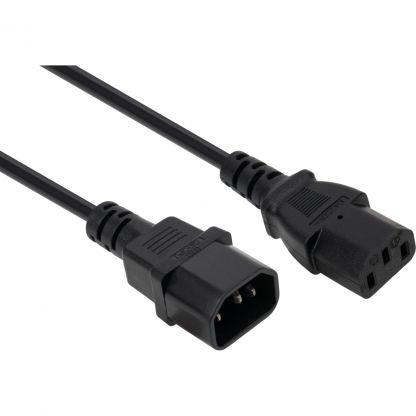 Кабель питания C13 to C14 3.0m 1mm2 Vinga (VCPP1C13143BK)