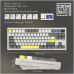 Клавиатура Epomaker Shadow-S TKL Mulan Switch Hot-Swap LCD Screen RGB Wireless/Bluetooth/USB UA White (SHS-W-M)