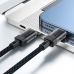 Дата кабель USB-C to USB-C 1.2m 60W stainless steel C12-03 Black Acefast (6974316283317)