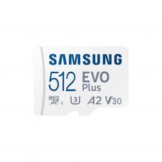 Карта памяти Samsung 512 GB microSDXC Class 10 UHS-I U3 V30 A2 EVO Plus+SD Adapte (MB-MC512SA/EU)