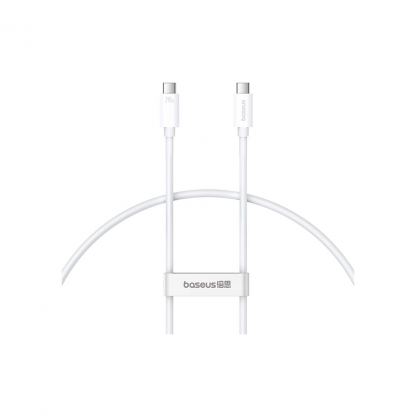Дата кабель USB-C to USB-C 1.8m Superior USB4 Fast Charging 240W moon white Baseus (P10365200211-05)