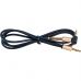 Кабель мультимедийный 3.5mm M to 3.5mm M 1.0m 90° corner Black HOCO (6957531025665)
