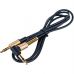 Кабель мультимедийный 3.5mm M to 3.5mm M 1.0m 90° corner Black HOCO (6957531025665)