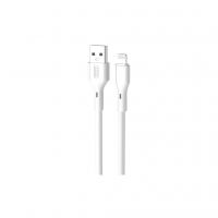 Дата кабель USB 2.0 AM to Lightning 1.0m Rock XO (NB230_L_White)