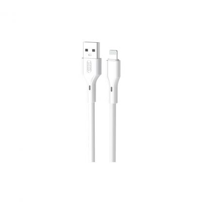 Дата кабель USB 2.0 AM to Lightning 1.0m Rock XO (NB230_L_White)