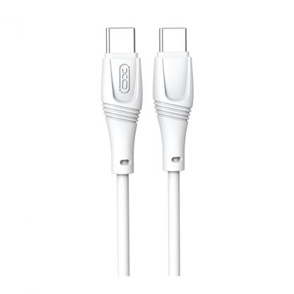 Дата кабель USB-C to USB-C 1.0m 60W High Elastic Zeus XO (NBQ239B_White)