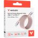 Дата кабель USB-C to USB-C 1.2m Magnetic 60W pink Verbatim (31853)