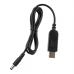 Кабель питания Кабель USB-A > DC 5.5х2.5мм живлення 2Е 1м, 12В/1A, чорний 2E (2E-CCAD12-BK)