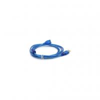 Дата кабель USB 2.0 AM/AF 1.8m ferrite transparent blue Voltronic (YT-AM/AF-1.8TBL)