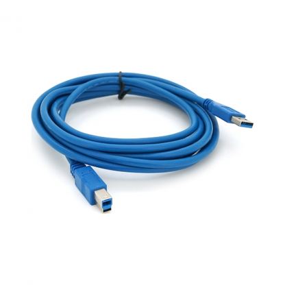 Кабель для принтера USB 3.0 AM/BM 3.0m blue Voltronic (YT-3.0AM\BM-3.0BL)