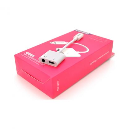 Переходник Lightning 2-in-1 Audio Adapter Lightning + 3.5mm iKAKU (KSC-353)