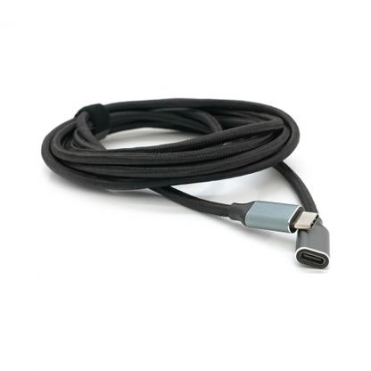 Дата кабель USB-C M/F 3.0m USB 3.2 Gen2 100W 10Gbps 4K60Hz black Voltronic (YT-TC-TC-EXB-3m)