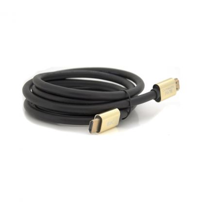 Кабель мультимедийный HDMI M to HDMI M 1.8m V2.1 8K black Merlion (YT-HDMI(M)/(M)8KV2.1-1.8m)