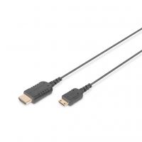 Кабель мультимедийный HDMI M to HDMI mini M 2.0m black Digitus (DB-330121-020-S)