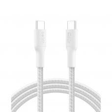 Дата кабель USB-C to USB-C 2.0m 240W white Belkin (CAB025HQ2MWH)