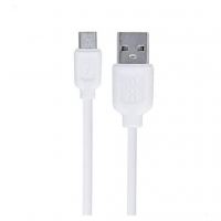 Дата кабель USB 2.0 AM to Micro 5P 1.0m 2.1A white XO (NB36-M-1-WH)