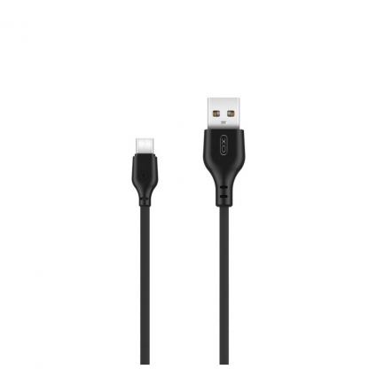 Дата кабель USB 2.0 AM to USB-C 2.0m 2.1A black XO (XO-NB103-TC-2-BK)