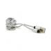 Дата кабель USB 2.0 to Lightning 2.0m 2A magnetic nylon silver PiPo (18169)