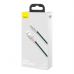 Дата кабель USB 2.0 AM to Lightning 2.0m 2.4A metal green Baseus (CALJK-B06)